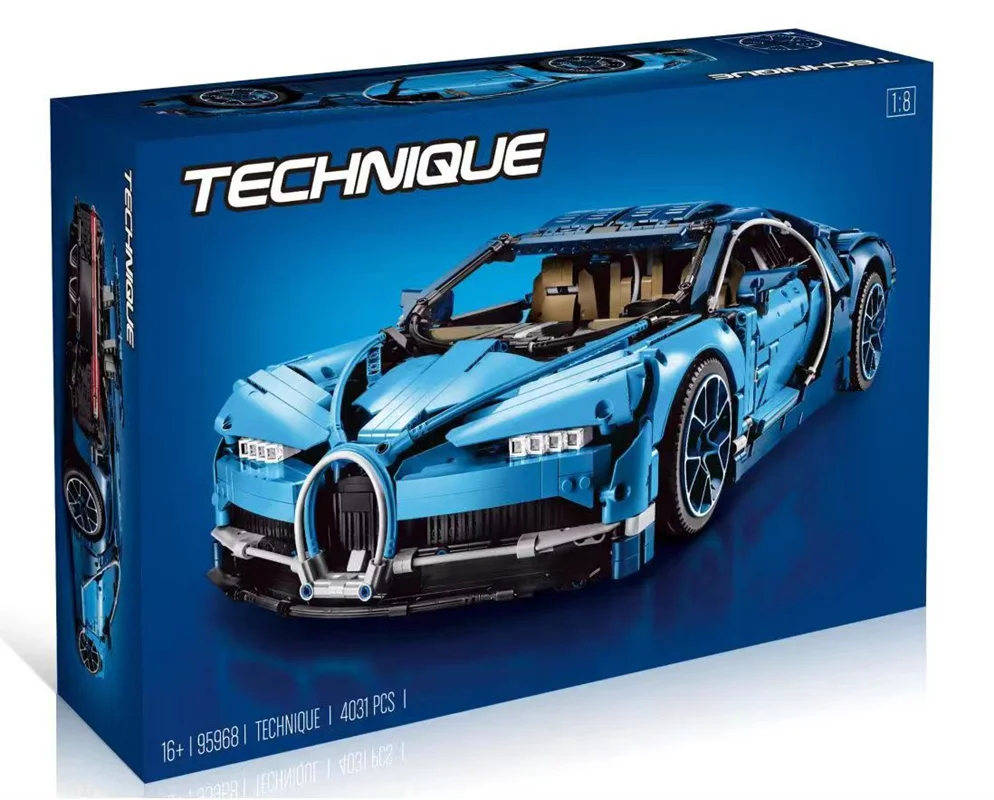 خرید لگو تکنیک «لگو بوگاتی شیرون» لگو  Technique Lego Building Blocks Bugatti Chiron Sports Car 95968