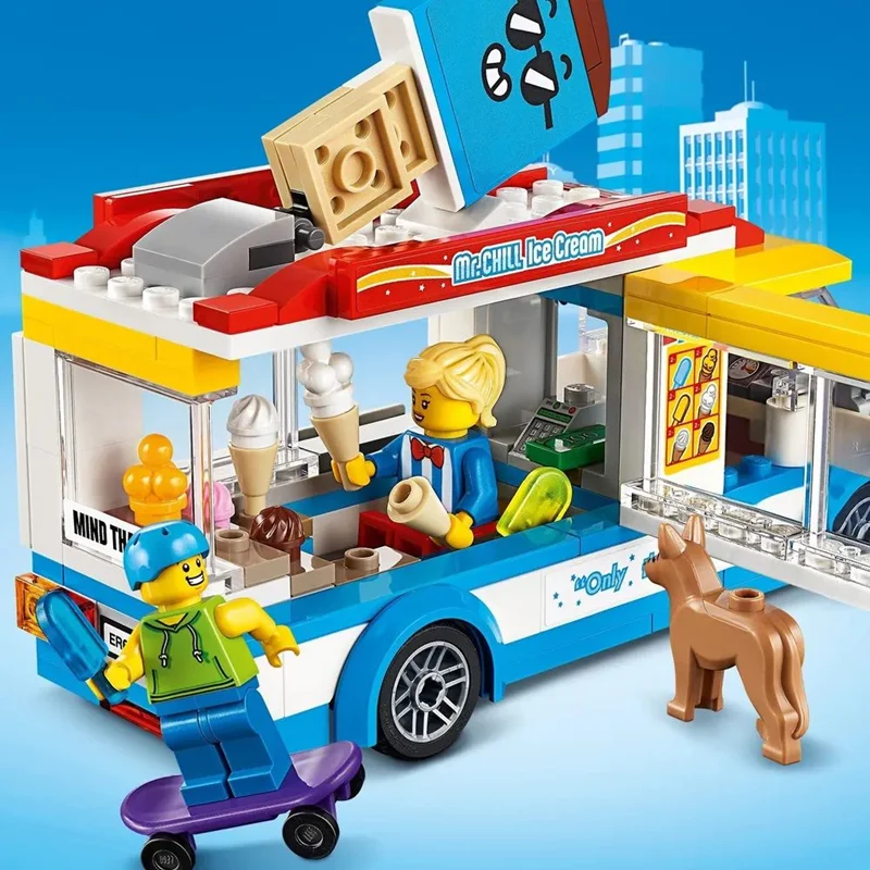 ،لگو بستنی، لگو دختر، لگو شهری، لگو اسکیت برد، لگو «کامیون بستنی»  Lego Cities Cream Truck 11528