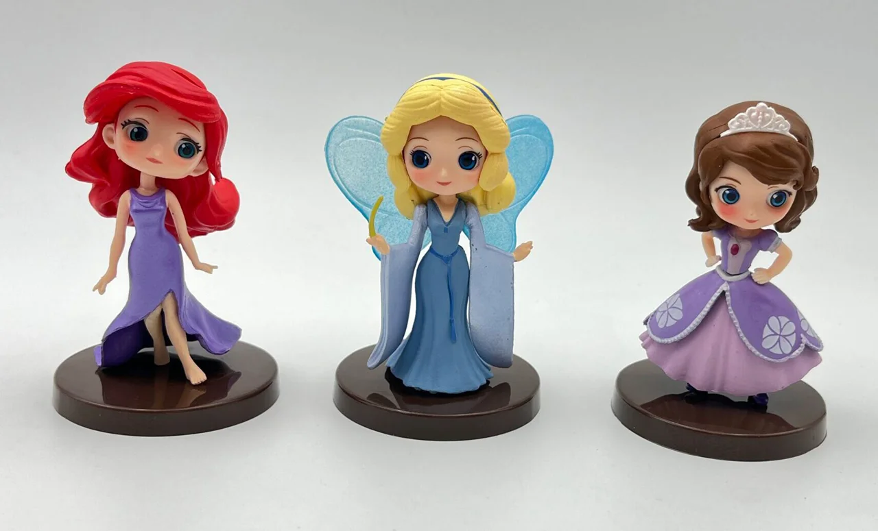 خرید اکشن فیگور شخصیت های دیزنی «ست 3 تایی فرشته پینوکیو، سوفیا، پری دریایی آریل» Disney Characters Q posket Blue Fairy, Sofia, Ariel Set Of 3 Figure