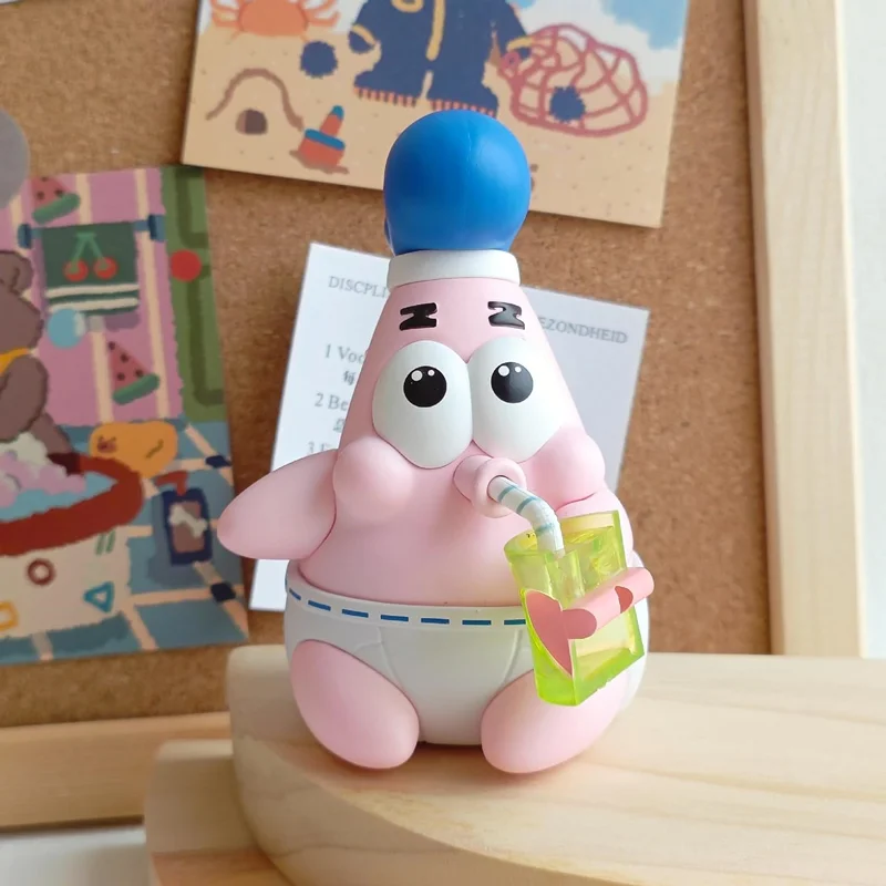 پاتریک در حال خوردن نوشیدنی تابستانی