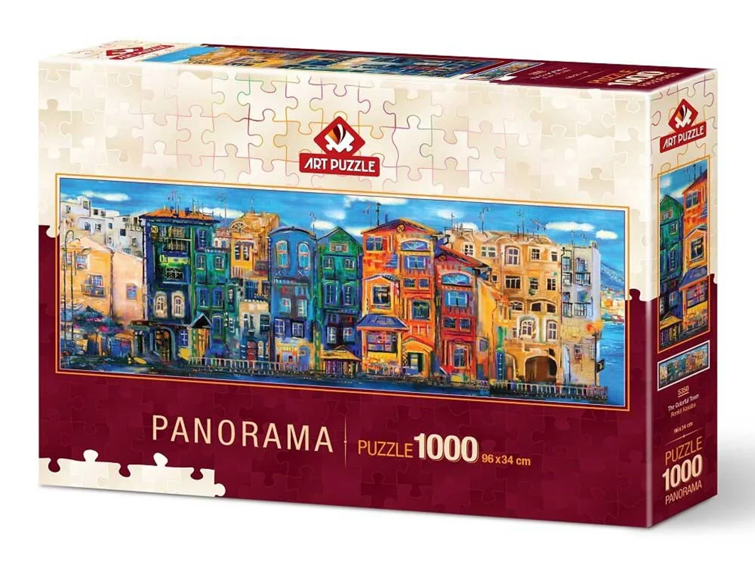 آرت پازل 1000 تکه «شهر رنگارنگ»  Heidi Art Puzzle The colorful Town 1000 pcs 5350