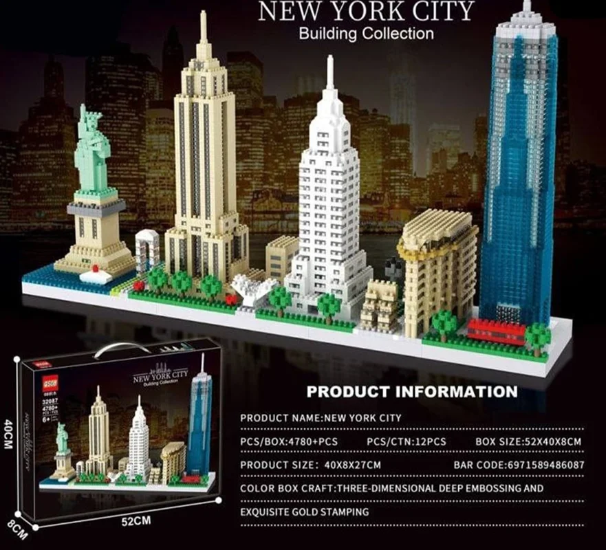 مشخصات و ویژگی های لگو معماری شهر نیویورک