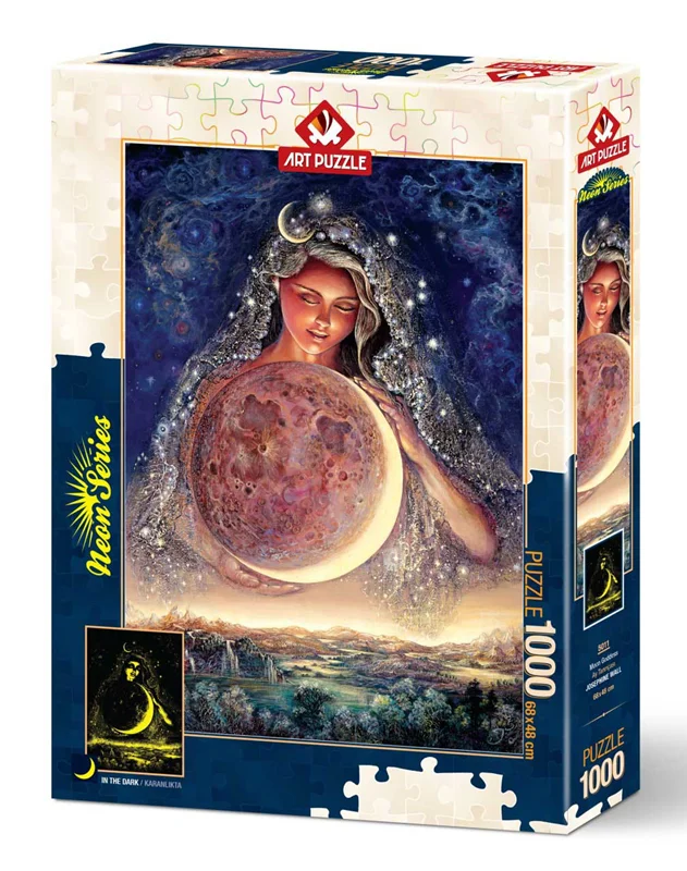 آرت پازل 1000 تکه  شب نما «الهه باستانی ماه» Heidi Art Puzzle Neon Series Moon Goddess 1000 pcs 5011