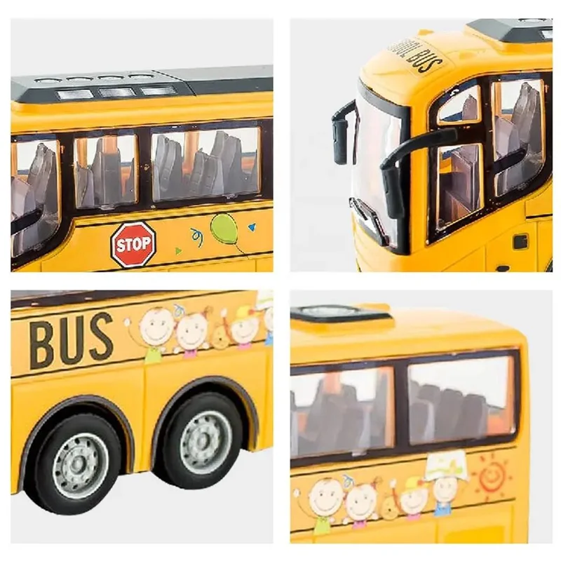 خرید ماشین کنترلی دیهوا  ماشین کنترلی  اتوبوس کنترلی «اتوبوس مدرسه» Dihua Radio Remote Control School Bus 3712YT