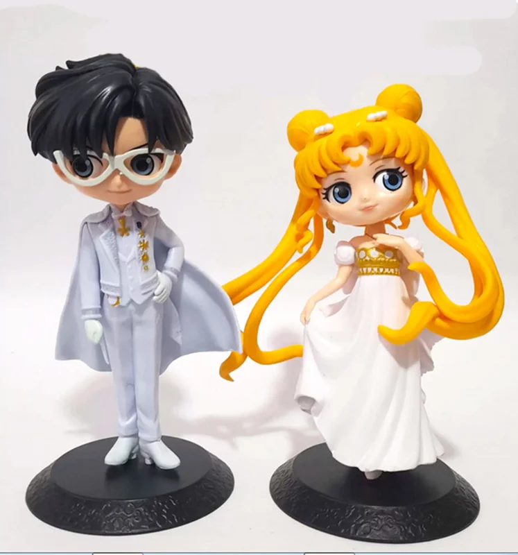 کیوپاسکت فیگور پرنسس فیگور «سیلورموون، پرنسس سِرِنیتی و پرنس اندیمیون ملوان ماه» Manga Sailor Moon Princess Serenity & Prince Endymion Q Posket Frozen Figure