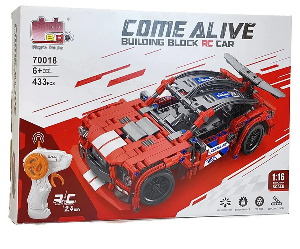 لگو ماشین کنترلی Pingao RC Car 70018 – جعبه بستهبندی کامل