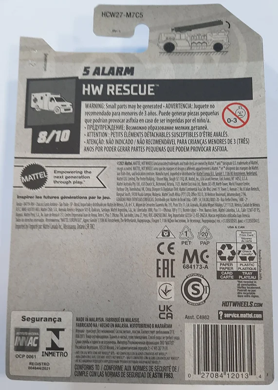 خرید ماشین فلزی هات ویلز ماشین «5 آلارم» ماشین فلزی Hot Wheels 5 Alarm 8/10 230/250