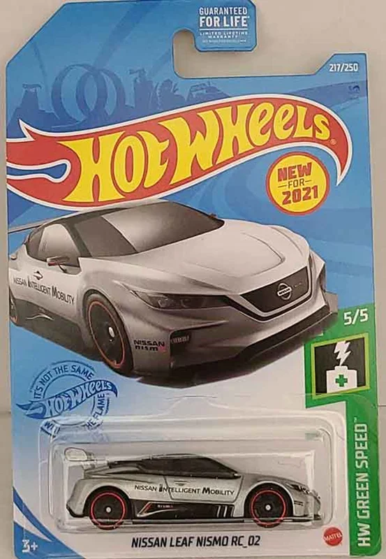 ماکت فلزی ماشین 1/64 Hot Wheels nissan leaf nismo rc02 هات ویلز نقره ای