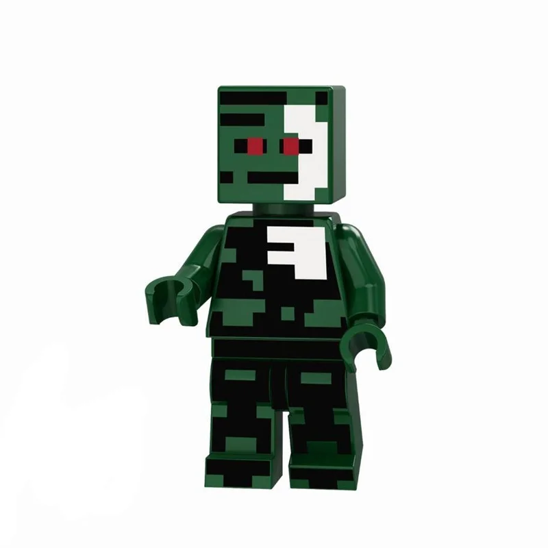 نمای سهبعدی مینی فیگور لگو اسکلتون سبز Green Skeleton