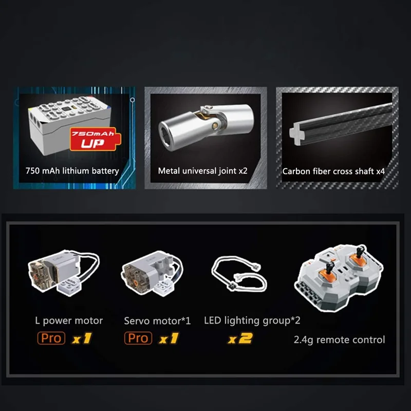 خرید لگو کادا «ماشین کنترلی هیولا اتومبیل RC 4x4 آفرود» CaDa Blocks Monster Truck with Remote Control 4x4 Off-Road C61008W