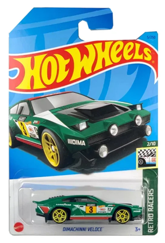 خرید ماکت فلزی ماشین فلزی هات ویلز «دیماچینی ولوسه» ماشین فلزی  Hot Wheels Dimachinni Veloce Retro Racers 2/10 5/250