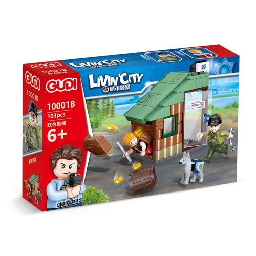 لگو «خانه و سگ، 2 آدمک لگویی دزد و پلیس» 10001B