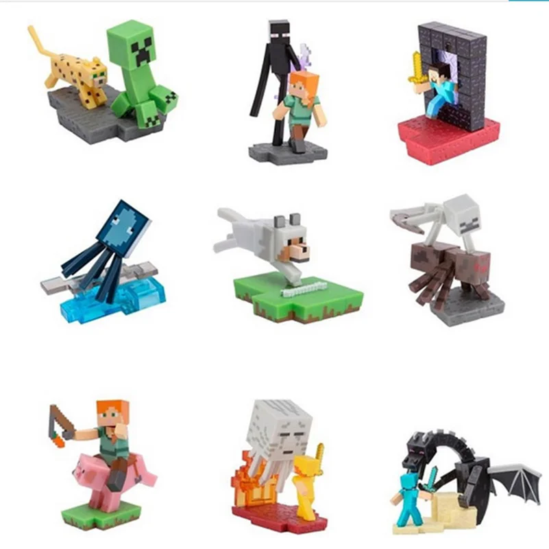 خرید فیگور «ست 10 تایی ماینکرفت» Minecraft model figure, set of 10