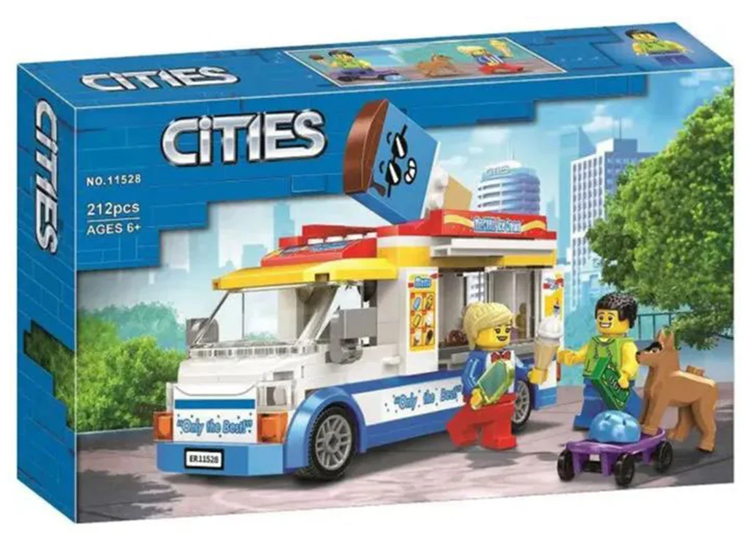،لگو بستنی، لگو دختر، لگو شهری، لگو اسکیت برد، لگو «کامیون بستنی»  Lego Cities Cream Truck 11528