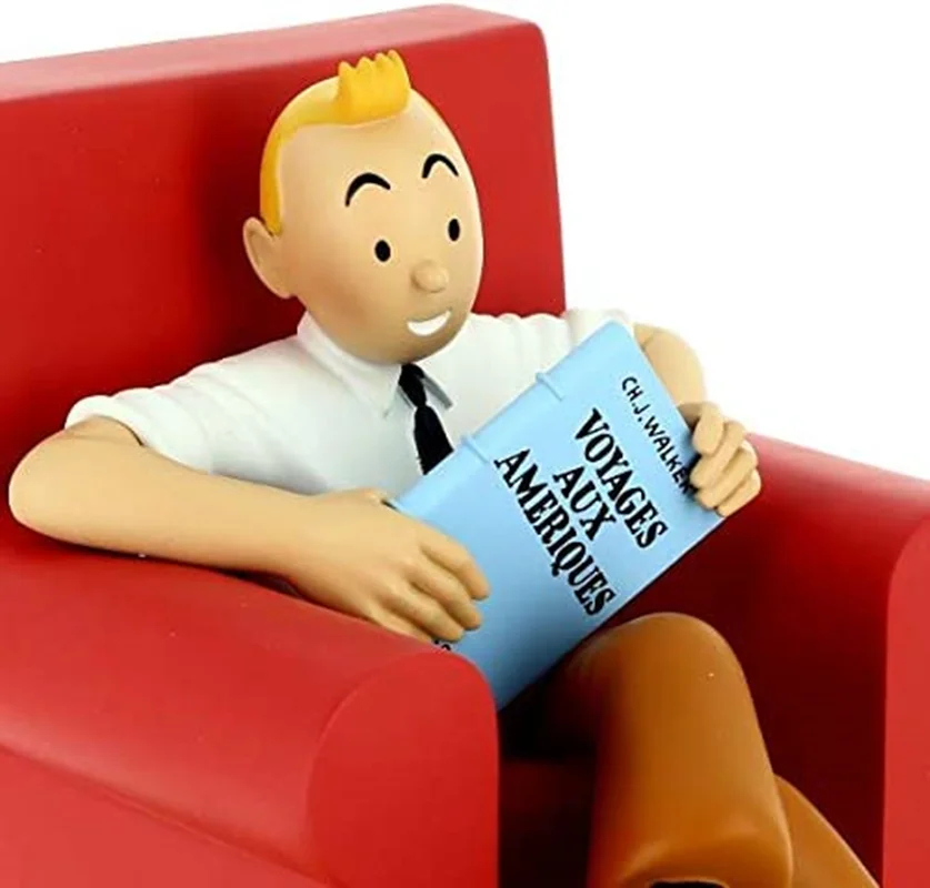 خرید اکشن فیگور های «تَنتَن نشسته روی مبل به همراه میلو» Action Figure The Adventures of Tintin, Tintin Sitting Red Sofa