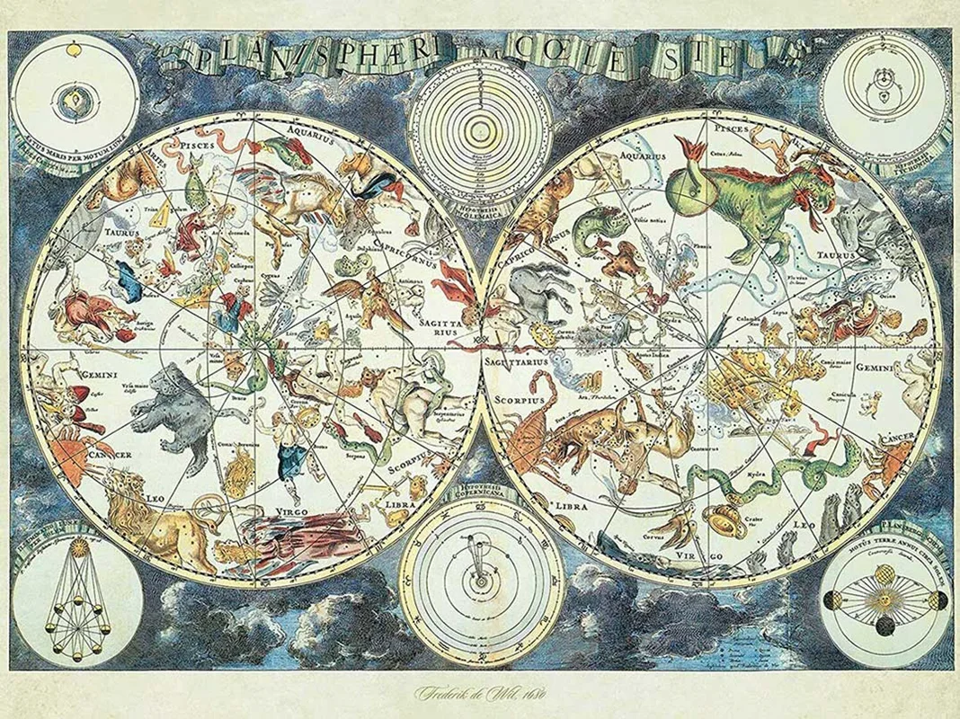 پازل رونزبرگر 1500 تکه «نقشه جهانی جانوران شگفت انگیز» Ravensburger Puzzle World Map of Fantastic Beasts 1500 Pieces 160037