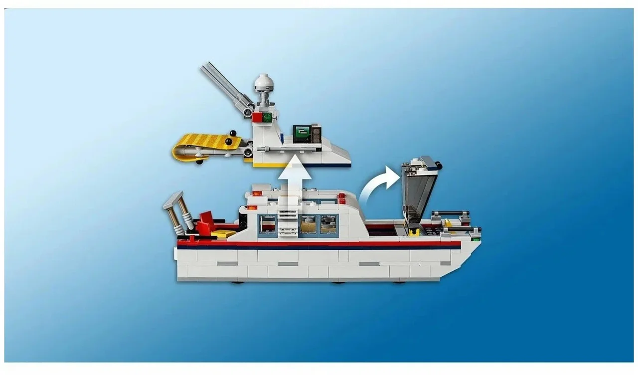 خرید لگو بریک آرشیتکت «کمپینگ تعطیلات» Building Blocks Brick Architect Holiday camping car yacht villa  3117
