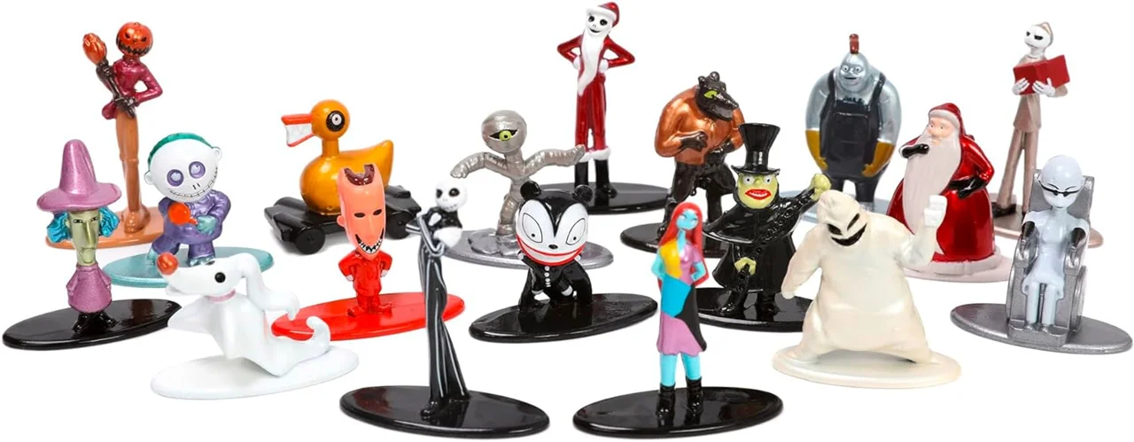 خرید نانو متال فیگور جادا «نایتمر قبل از کریسمس، کابوس پیش از کریسمس» Jada Nano Metalfigs Nightmare Before Christmas 18-Pack Figure Serie 1