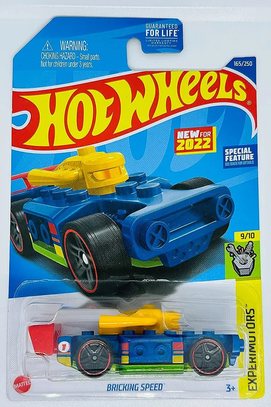 خرید ماشین فلزی ماکت فلزی هات ویلز «بریکینگ اسپید» ماشین فلزی Hot Wheels Bricking Speed Experimotors 9/10  165/25
