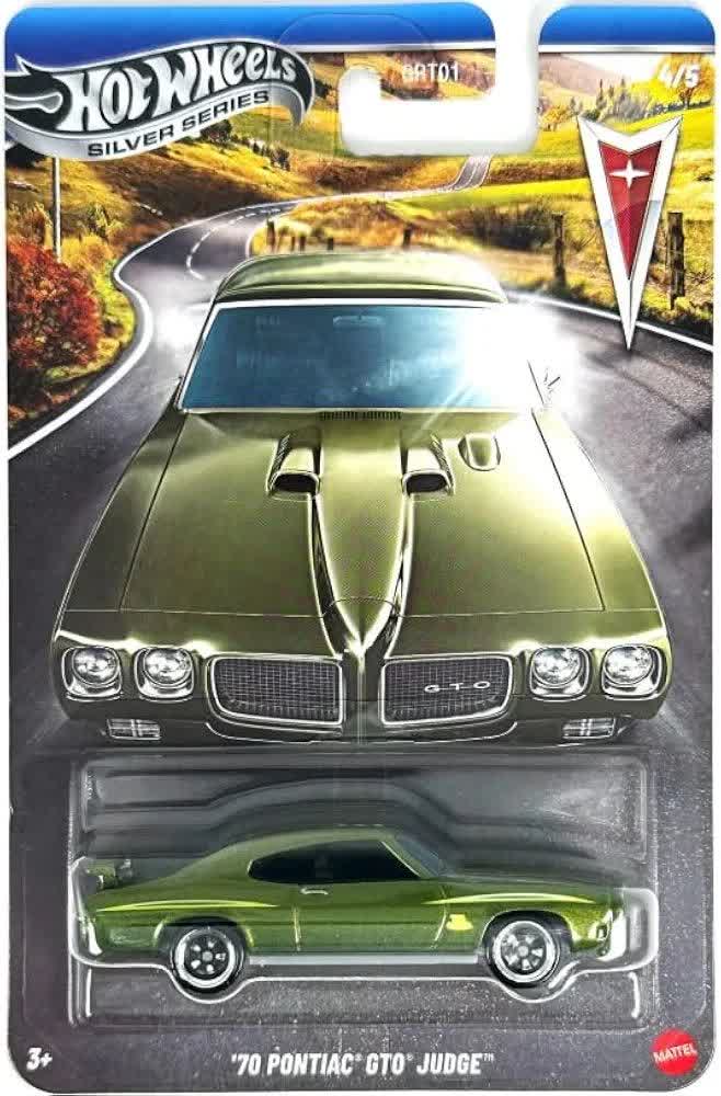 ماشین هات ویلز پریمیوم سری سیلور 70 پونتیاک جی تی او جاج مدل Premium Silver Series 70 Pontiac GTO Judge