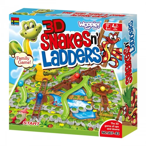 بازی مار و پله 3 بعدی بزرگ 3D Snakesn' Ladders