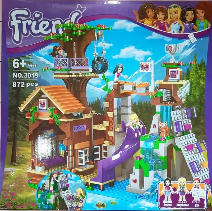 خرید لگو فرندز «کمپ ورزشی ماجراجویی دخترانه، خانه درختی»  Friends Bricks Blocks Girls Friendship Adventure Camp Tree House 3019