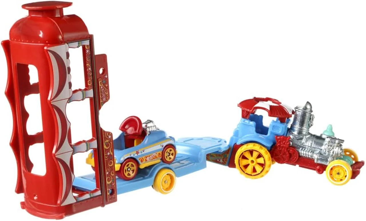 خرید ماشین فلزی هات ویلز کامیون «کار نیوال استیمر» کامیون فلزی Hot Wheels Super Car-Nival Steamer FKW89-LA135 BDW51