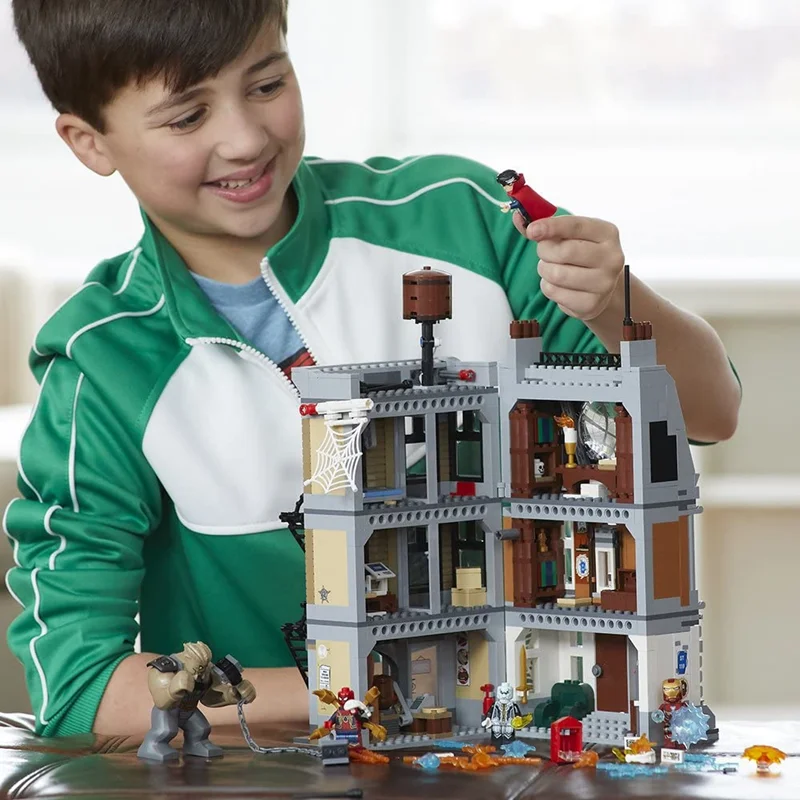 خرید لگو ساختنی مارول «خانه دکتر استرنج» Building Blocks Marvel Super Hero Toy Dr Strange Sanctum Sanctorum House lego 4046