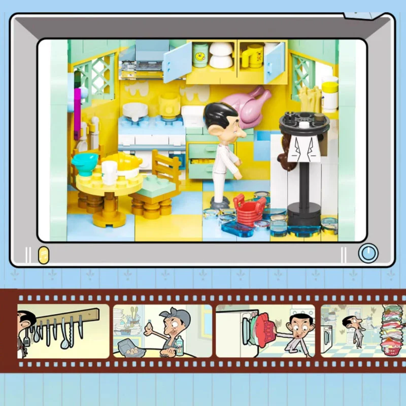 لگو آشپزخانه مستر بین Area x Mr Bean Kitchen AB0038 نمای ترکیبی آشپزخانه