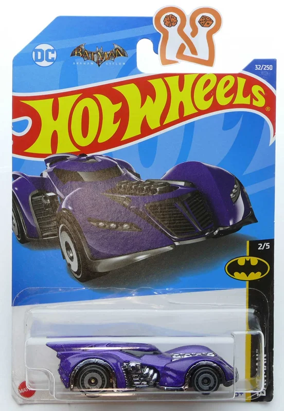 بستهبندی روکارتی ماشین فلزی هات ویلز بتمن Hot Wheels Batman: Arkham Asylum Batmobile