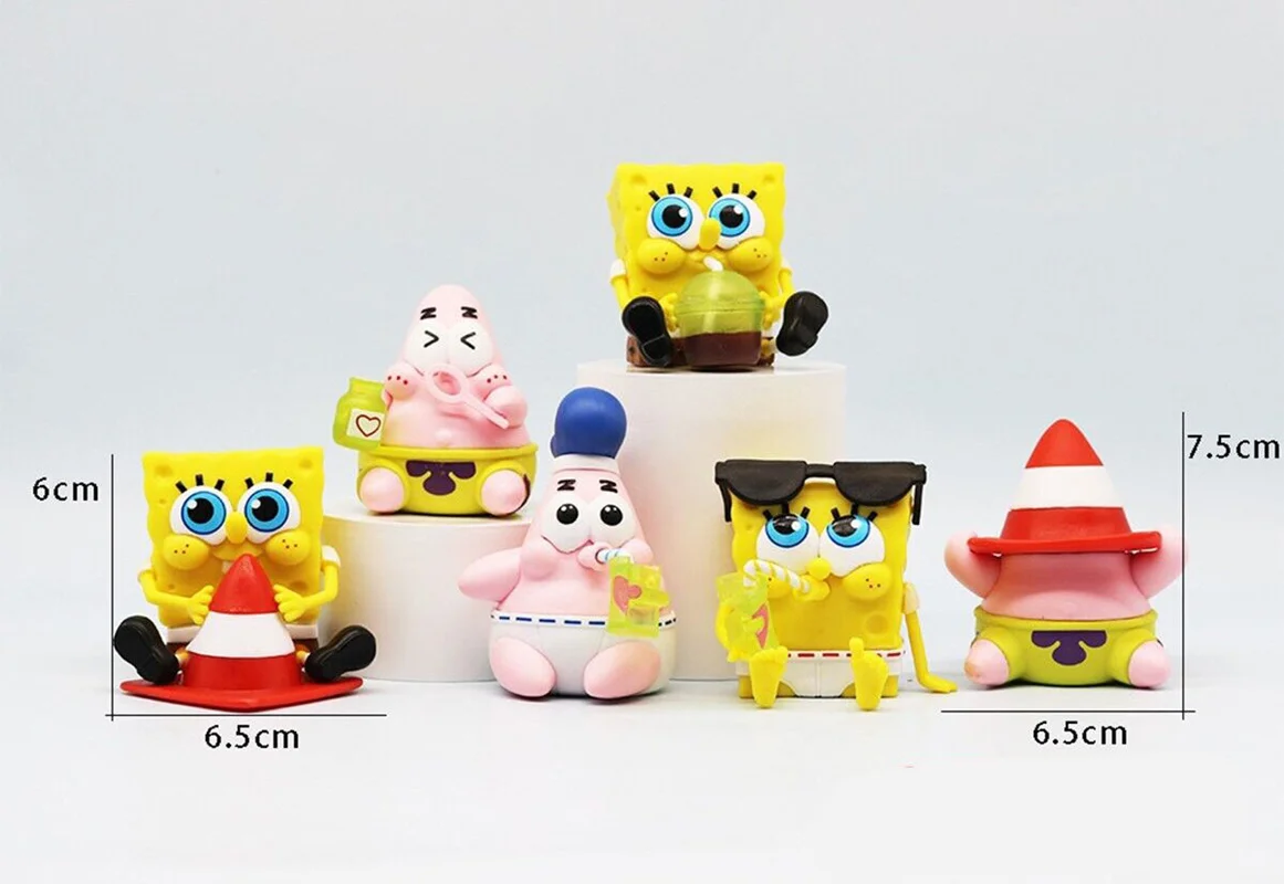 اندازه های فیگور باب اسفنجی و پاتریک