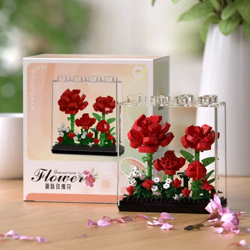 لگو باکس گلهای رز  Rose Flower 7376