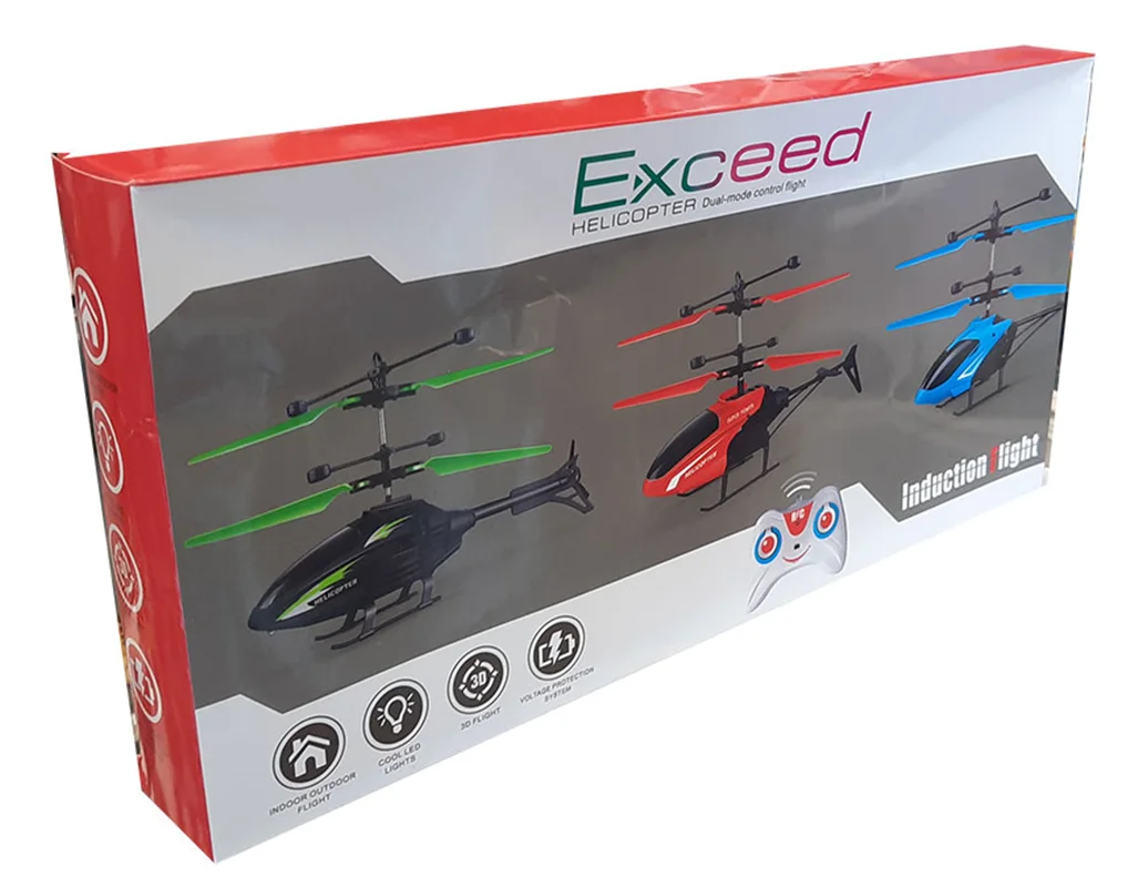 خرید اسباب بازی «هلی کوپتر کنترلی»  Helicopter with Radio Remote Control and Hand Sensor 1802R