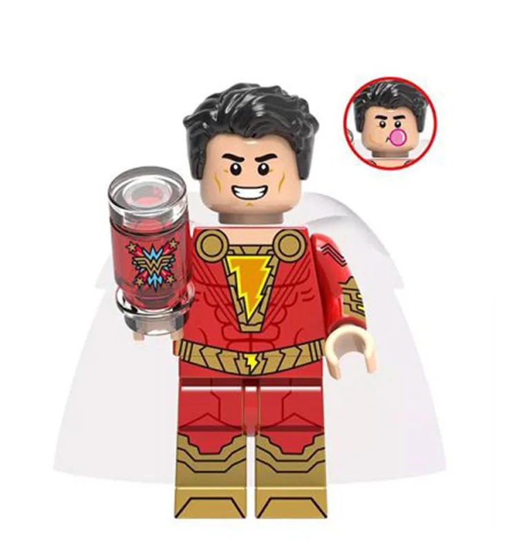 آدمک لگویی مینی فیگور لگویی «شزم» Kopf Marvel Superheroes Series Minifigure Shazam