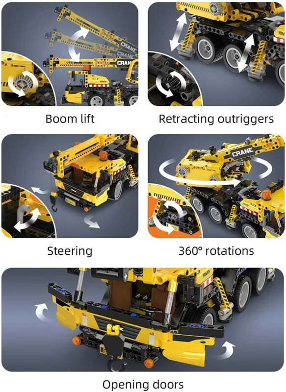 خرید لگو کادا «جرثقیل متحرک فناوری تکنولوژی» Cada Blocks Technology Crane Construction Vehicle Kit C65005W