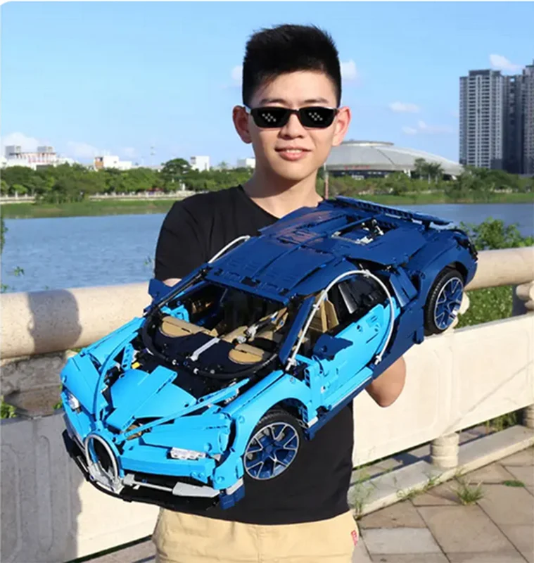 خرید لگو تکنیک «لگو بوگاتی شیرون» لگو  Technique Lego Building Blocks Bugatti Chiron Sports Car 95968