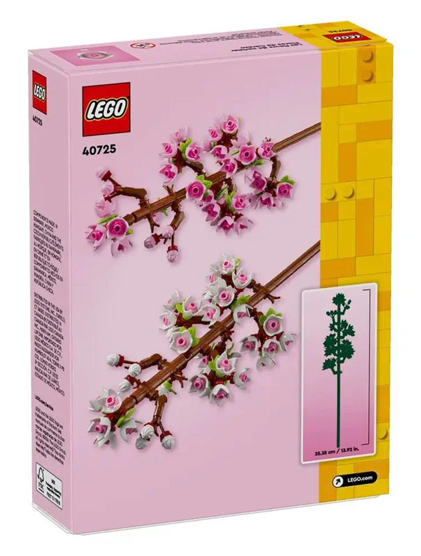 LEGO Cherry Blossoms 40725 - مجموعه ساختنی شکوفههای گیلاس با جزئیات دقیق و طراحی زیبا.