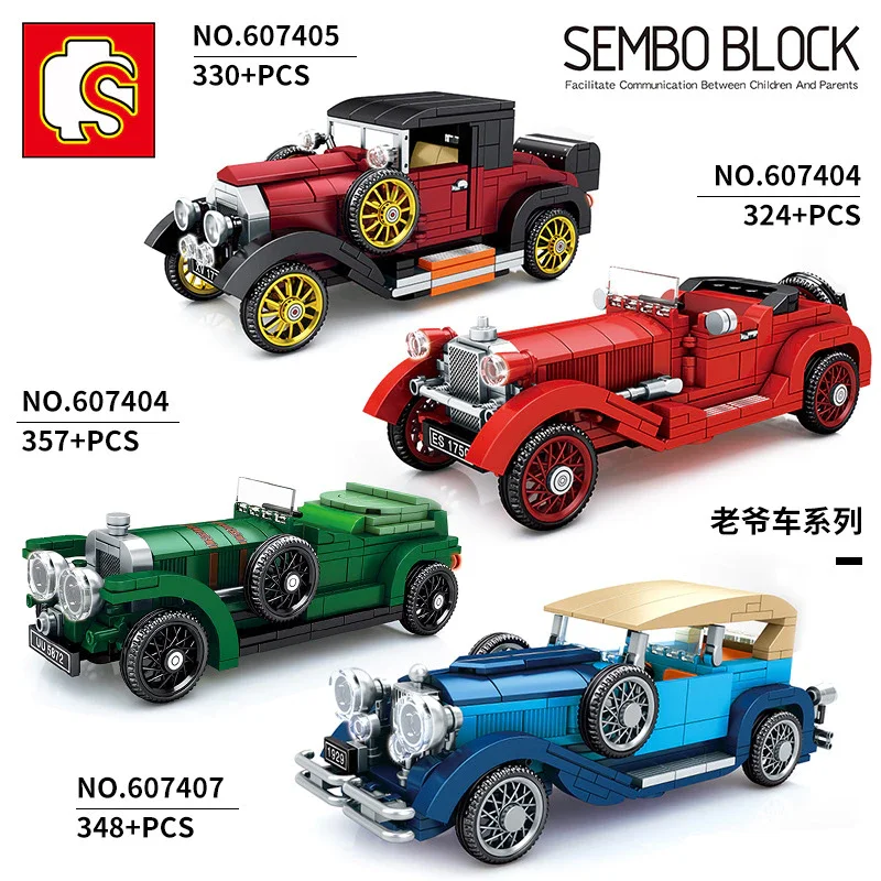 لگو سمبو بلاک «ماشین کلاسیک» Sembo Block Classic car Technique Car Lego 607407