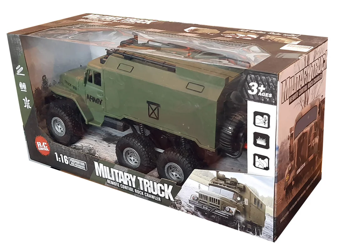 خرید ماشین کنترلی «کامیون نظامی»  Remote Control Military Truck HT028