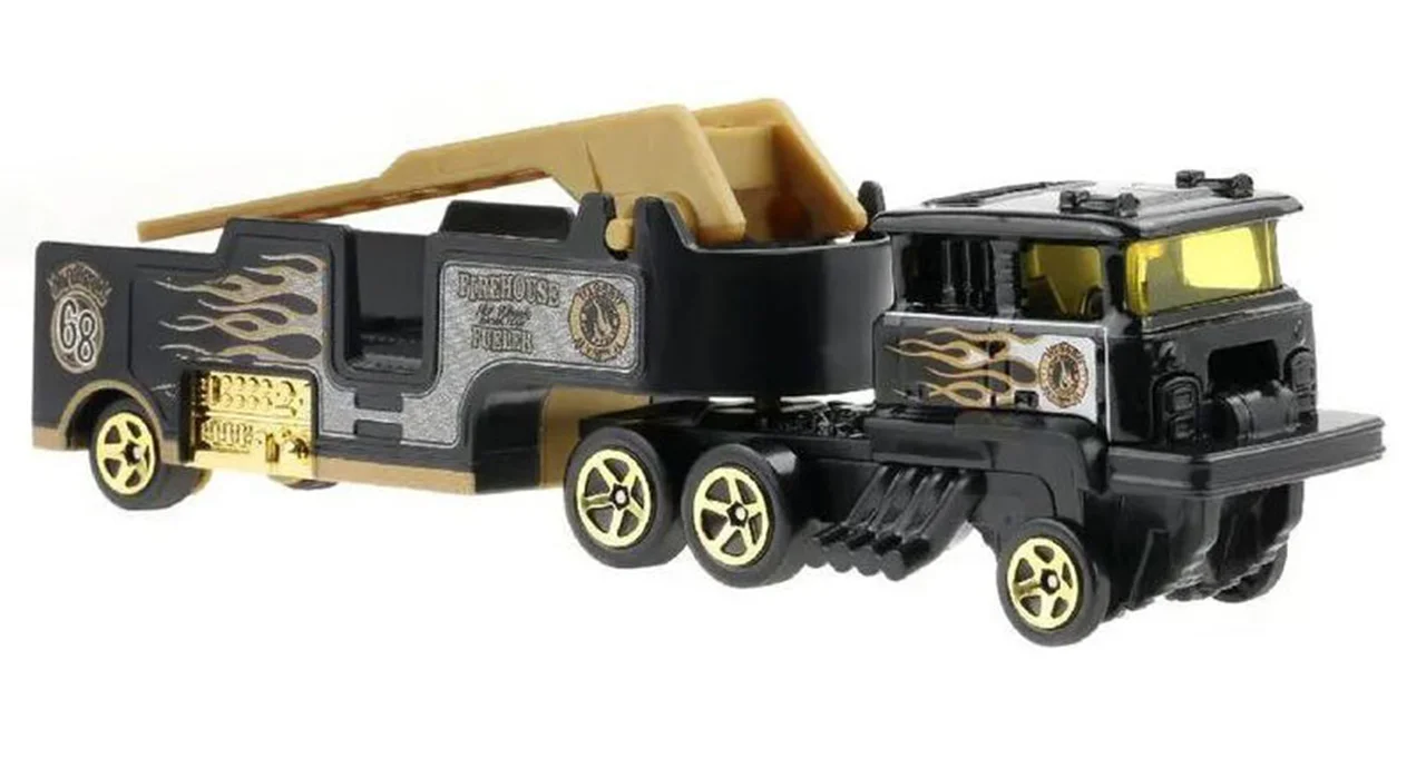 خرید ماشین فلزی هات ویلز کامیون «فایر هاوس فولر» کامیون فلزی  Hot Wheels Truck Firehouse Fueler HFC96-NK711 21A BFM60