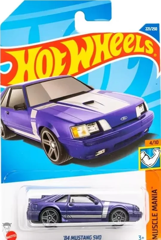 بسته بندی ماشین فلزی 84 موستانگ اس وی او 84 Mustang SVO هات ویلز Muscle Mania