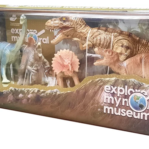 موزه کاوش شامل 5 فیگور دایناسور مدل Dinosaurs Explore Museum