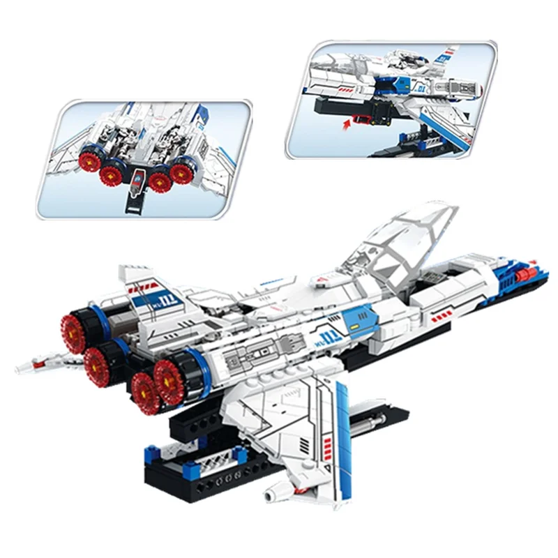 خرید لگو ساختنی «سفینه فضایی بازلایتیر» building Blocks Buzz Lightyear, Spaceship lego 9101