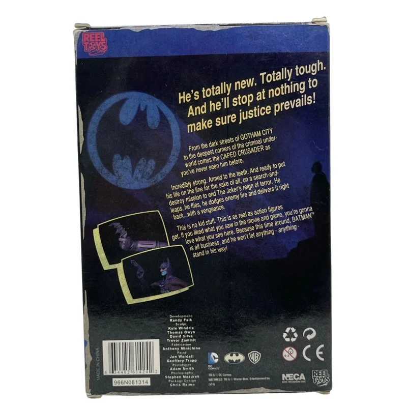 نمای پشت بستهبندی فیگور بتمن 1989 - Batman 1989 Michael Keaton packaging box