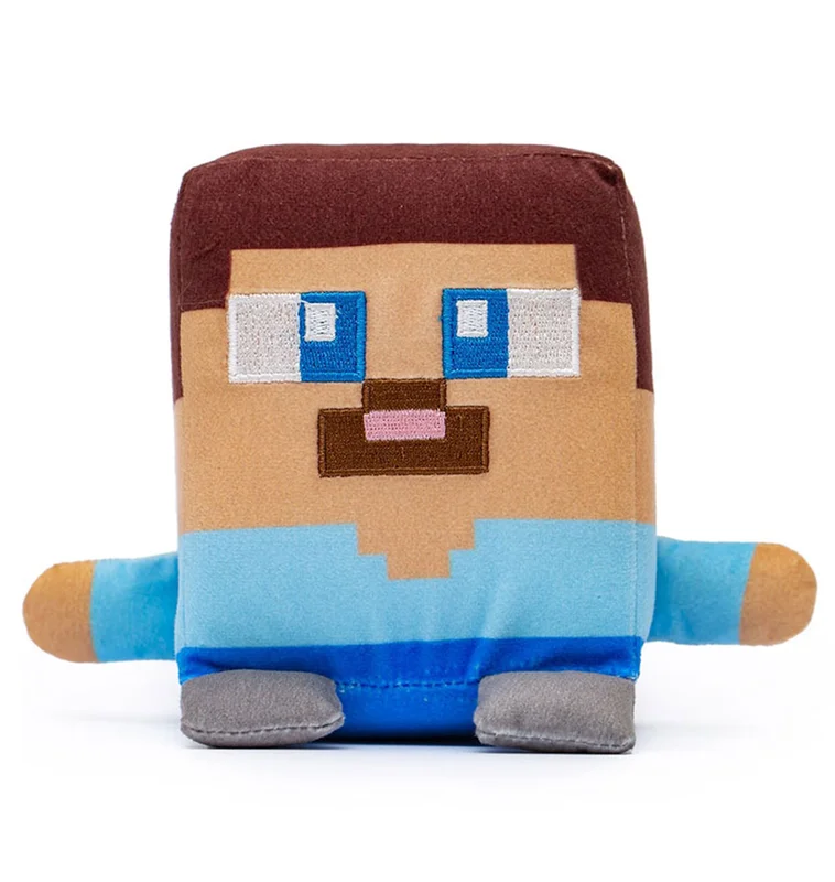 خرید عروسک «استیو مکعبی، استیو مکعب» اسباب بازی عروسک پولیشی یانیک تویز  Yanic Blue Cube Steve Plush Doll AF100261