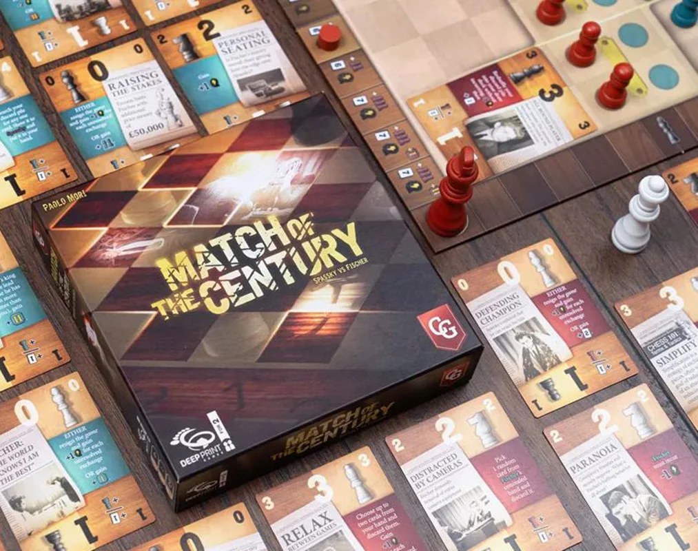 4️⃣ کارتهای بازی مسابقه قرن – طراحی منحصربهفرد فیشر و اسپاسکی