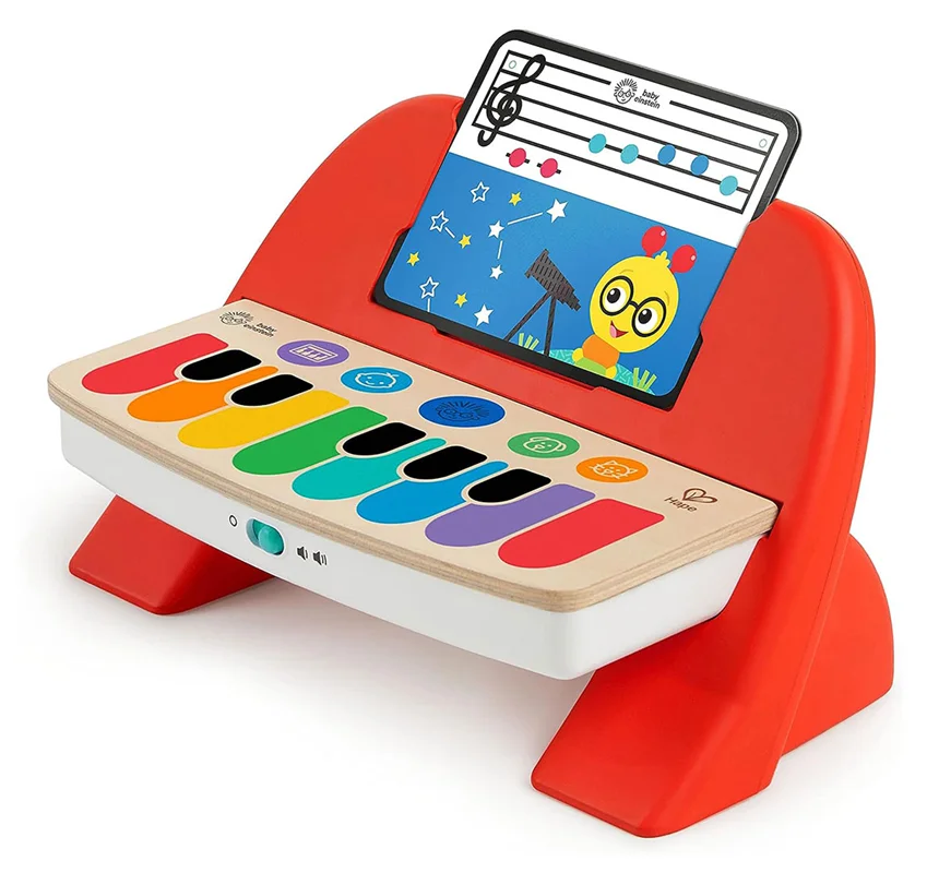 خرید اسباب بازی نوزادی بیبی انیشتین «پیانو چوبی اولین ملودی»  Baby Einstein Cal’s First Melodies Magic Touch Wooden Piano