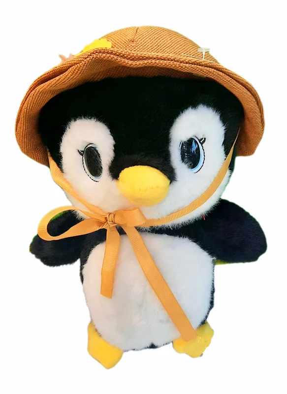 خرید عروسک «پنگوئن کلاه دار» اسباب بازی عروسک پولیشی Penguin With Hat Plush Doll