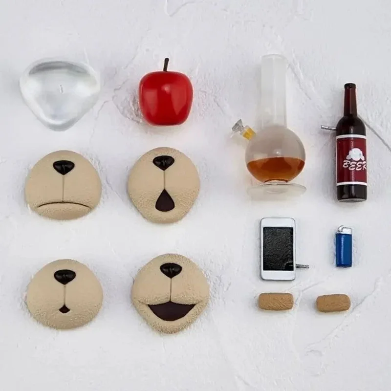 محتویات و قطعات جعبه فیگور تد 2- Ted 2 accessories and face parts