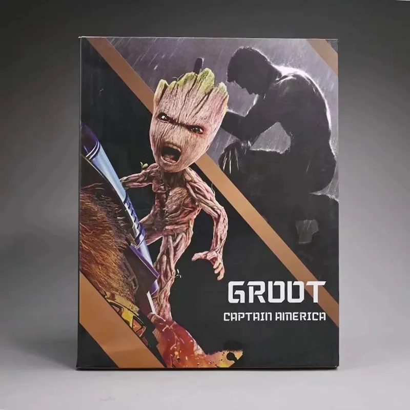 جعبه فیگور گروت در لباس ولورین Groot Tree Man Cos Wolverine با طراحی کاور خاص